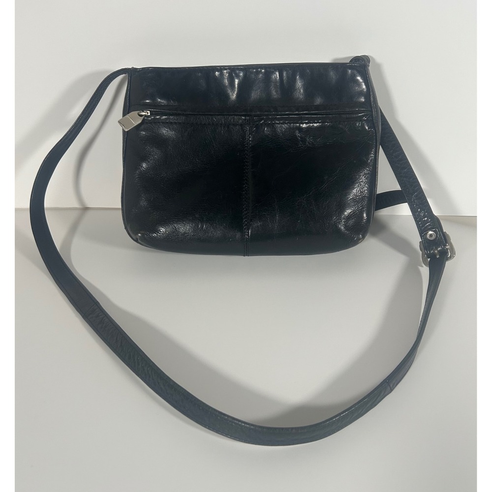 Wilsons Leather Black Genuine Leather Crossbody Bag Adjustable Strap Small Zip